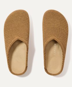 The Casual Clog - Wheat Raffia-Knit