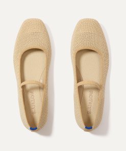 The Max Square Mary Jane - Cream Raffia-Knit