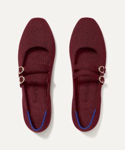 The Double Buckle Mary Jane - Cabernet