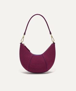 The Mini Crescent Bag - Beet