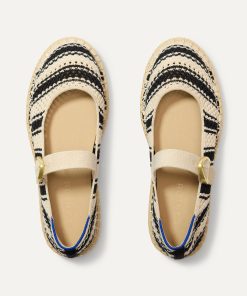 The Espadrille Mary Jane - Compass Stripe