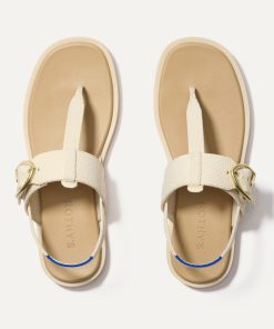 The T–Strap Sandal - Cream Puff