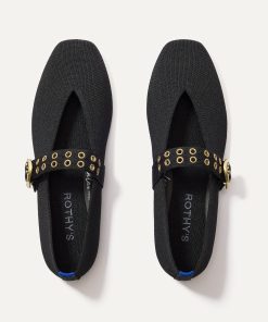 The Max Buckle Mary Jane - Black