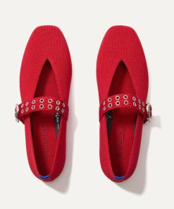The Max Buckle Mary Jane - Cherry