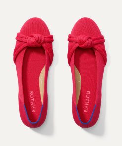The Knot Ballet Flat - Lollipop Red
