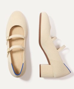 The Double Buckle Mary Jane Heel - Conch
