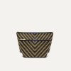 The Travel Pouch Set - Toffee Chevron